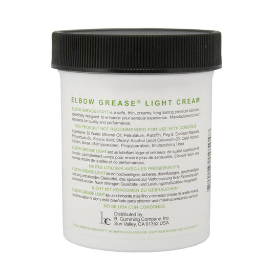 Elbow Grease – LIGHT CREAM Lubricant – 118 ml