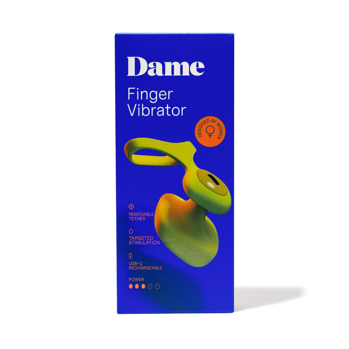 Dame - Fin 2.0 Finger Vibrator - Citrus – Mini Finger Vibrator