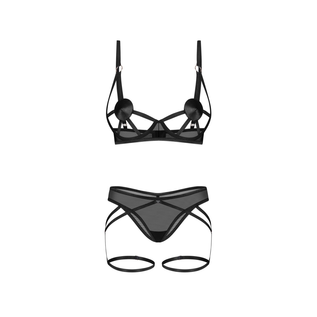 Obsessive – Euridia 2-Piece Set – Black – Lingerie Set