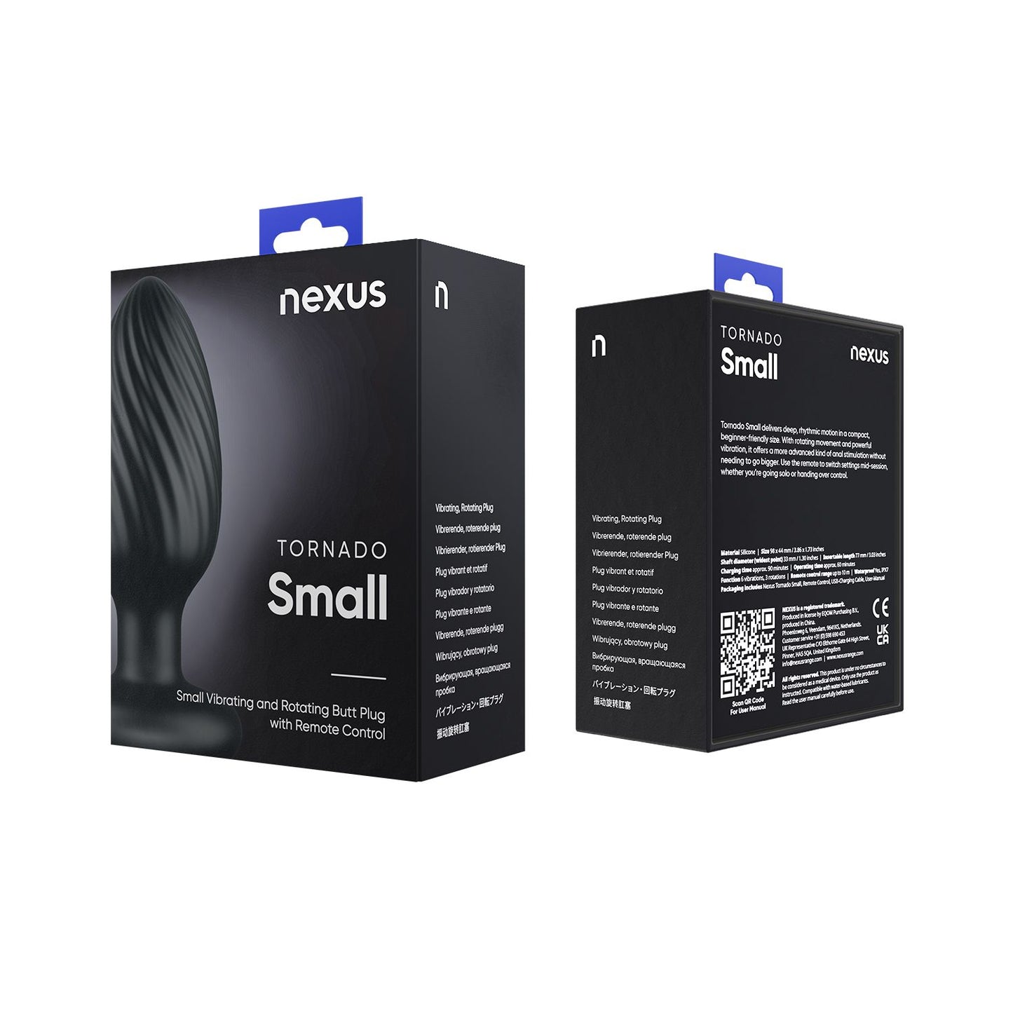 Nexus - Tornado Rotating Butt Plug - Black