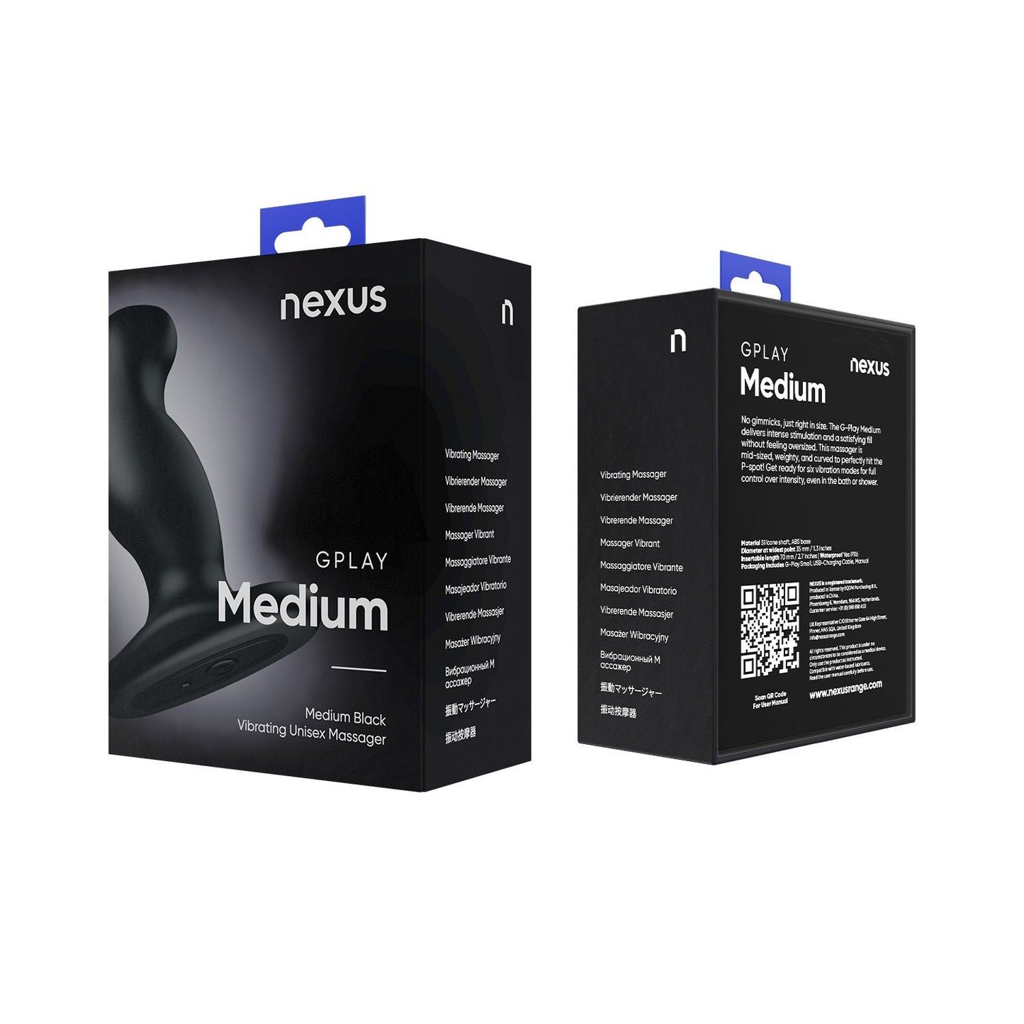 Nexus G-Play+ Unisex Vibrator - Medium