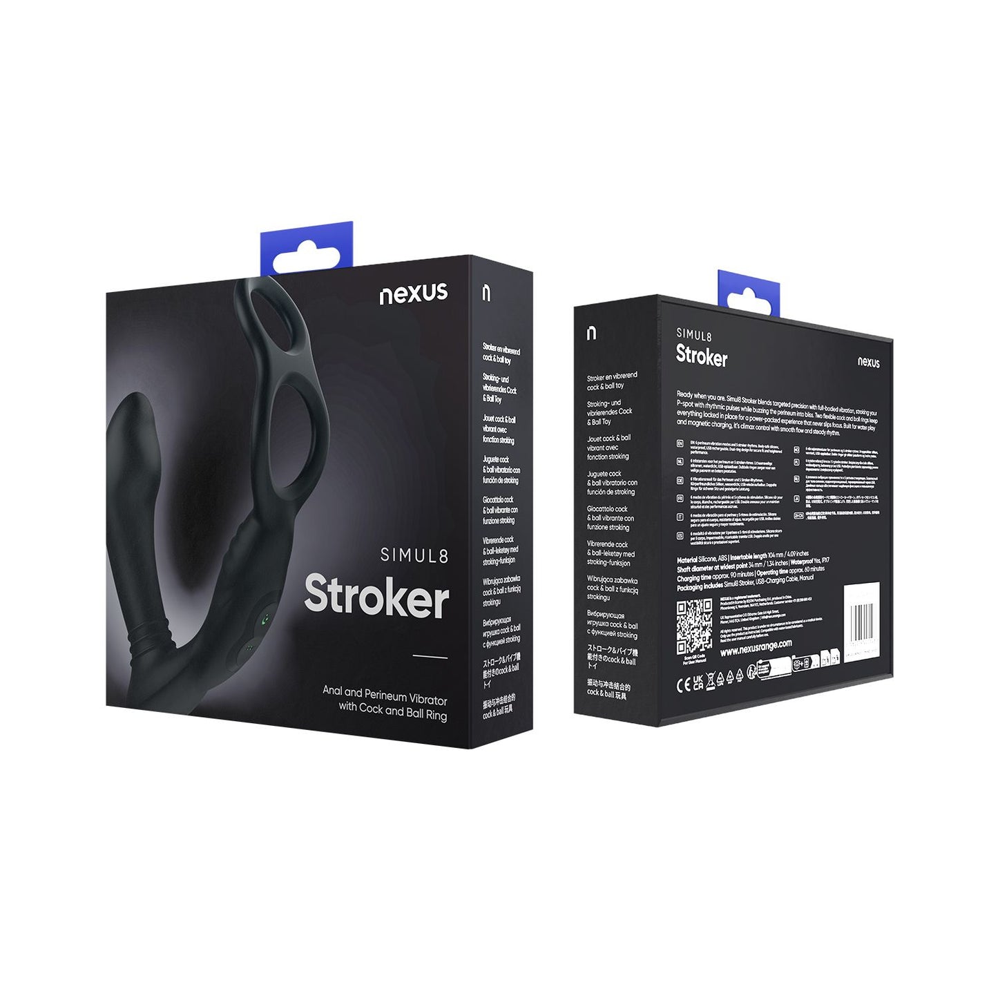 Simul8 Vibrating Anal Vibrator with Cock Ring | Nexus