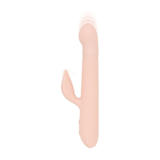 Good Vibes Only - Thrusting Vibrator - Soft Silicone - Pink – Silicone Vibrator