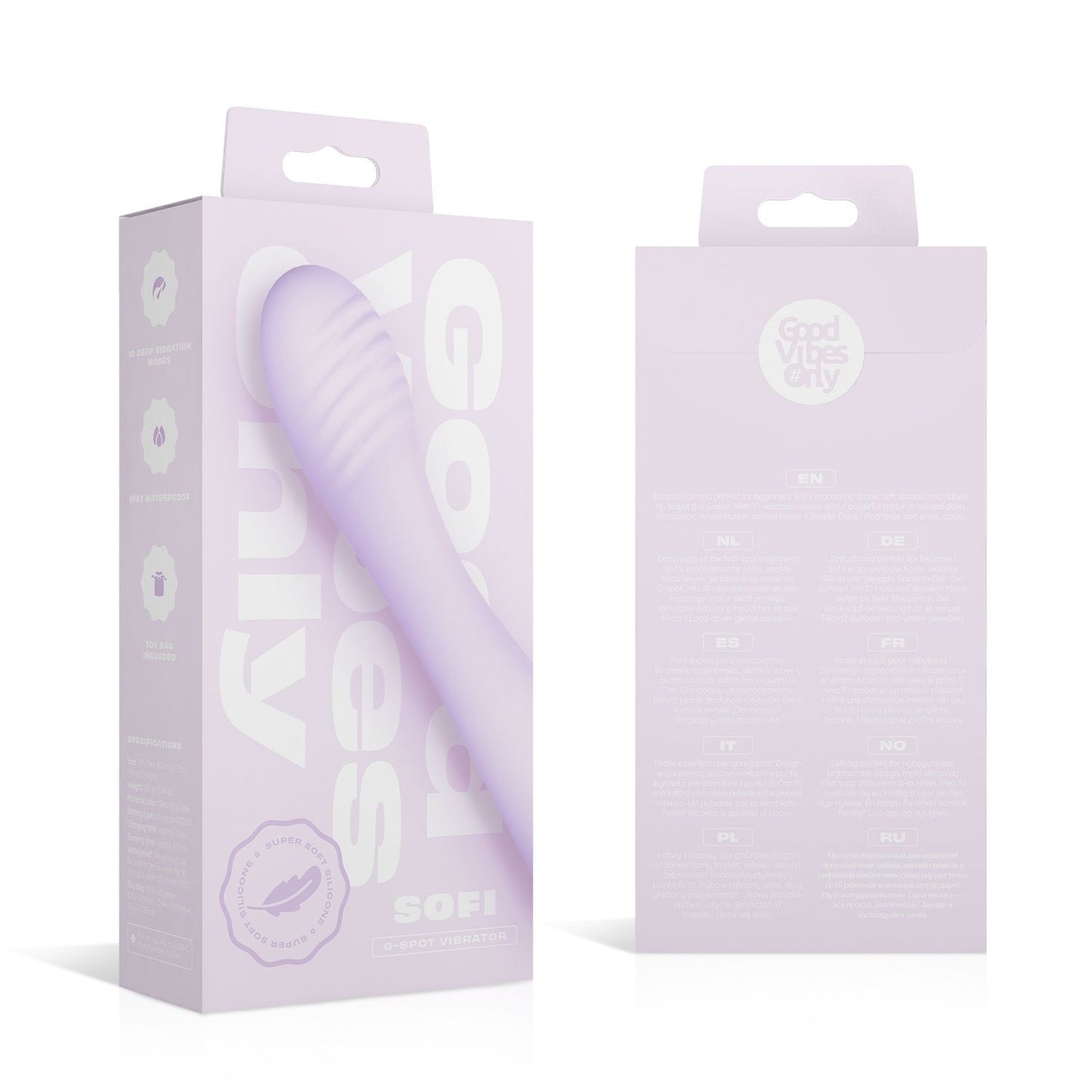 Good Vibes Only - G-Spot Vibrator - Soft Silicone - Purple – G Spot Vibrator