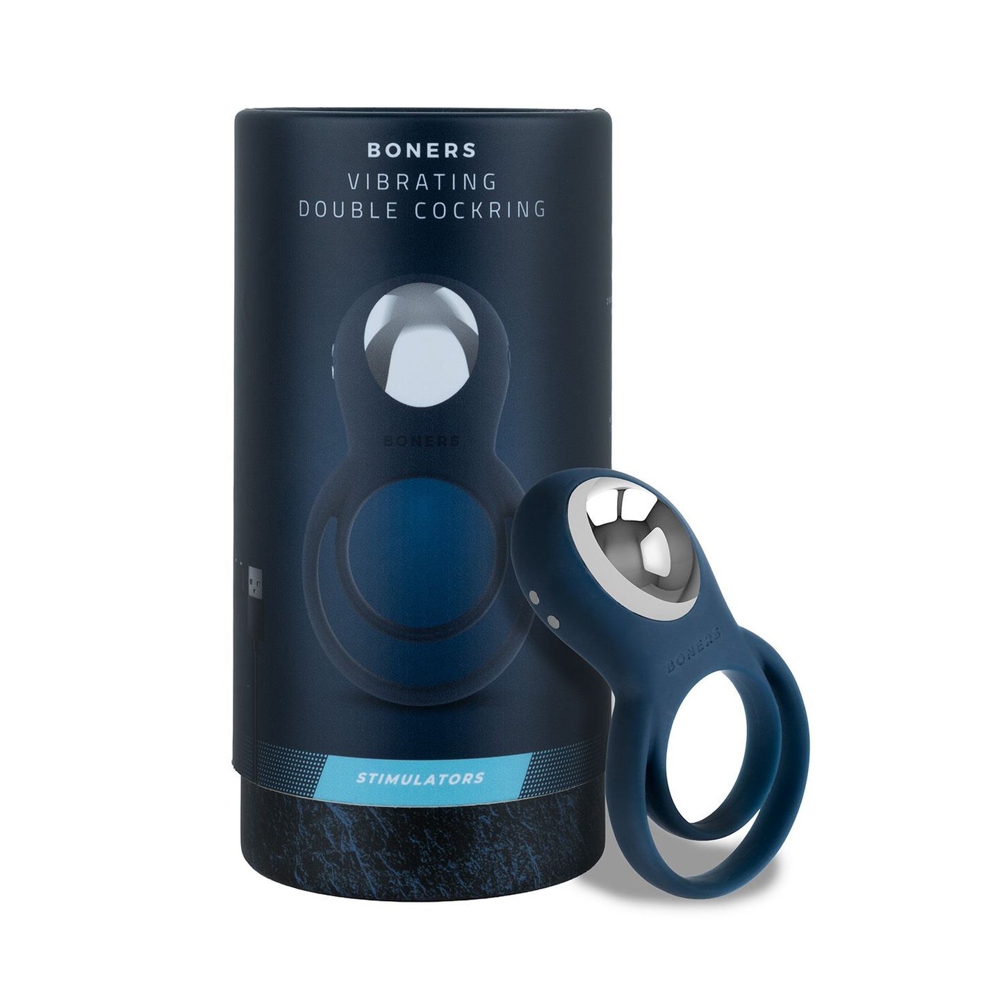 Boners - Vibrating Cock Ring for Couples - Blue – Rechargeable Vibrating Cock Ring