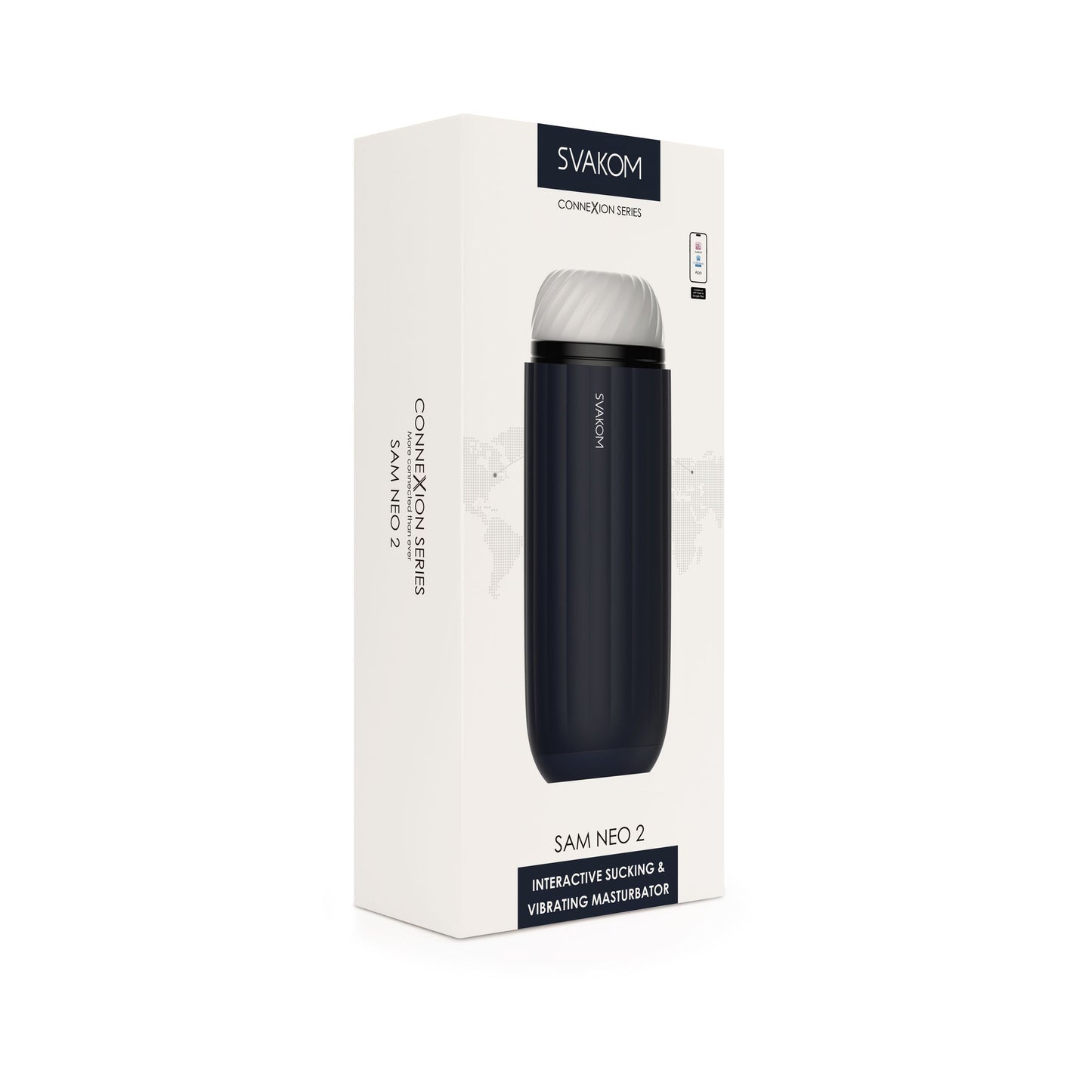 SVAKOM - Sam Neo 2 Interactive Masturbator - Blue