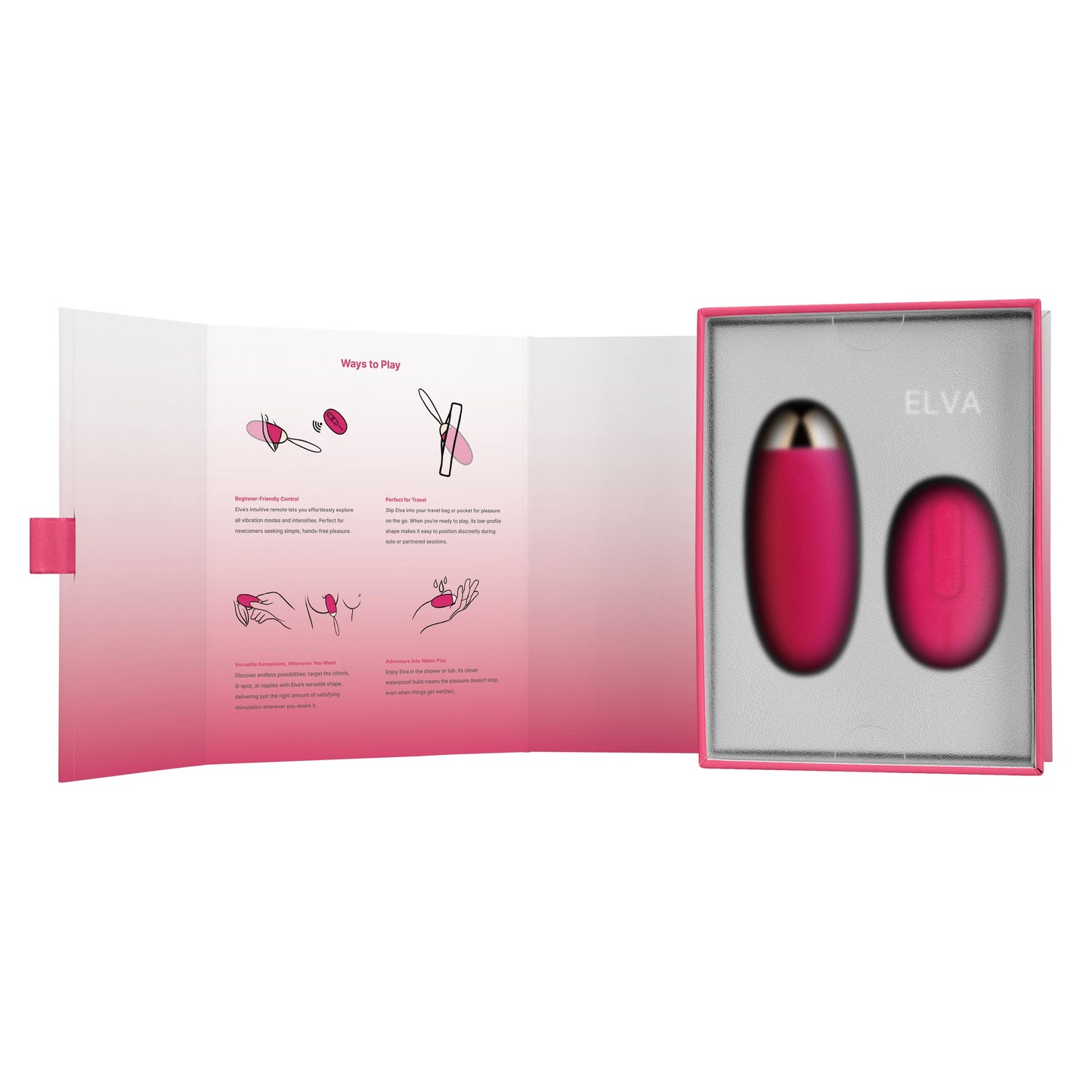 SVAKOM - Elva Vibrating Egg with Remote - Pink