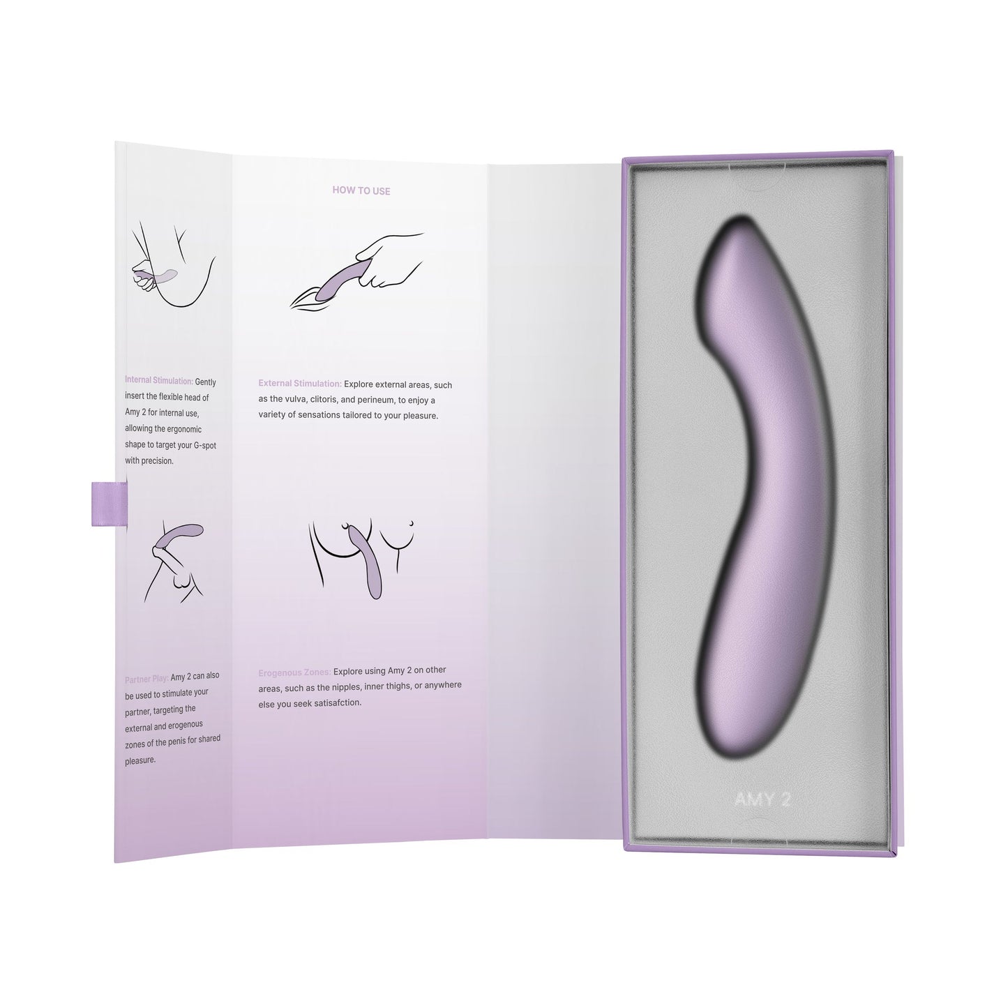 SVAKOM Amy 2 - G-Spot Vibrator - Lilac