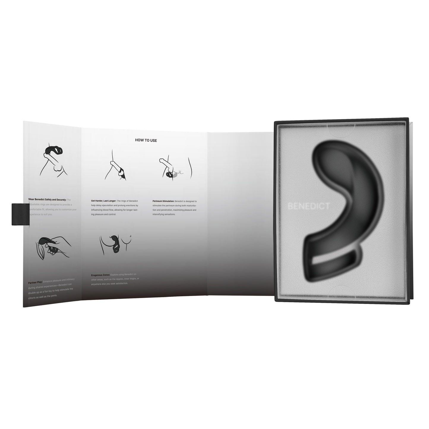 SVAKOM - Benedict Dual Ring Perineum Stimulator - Black