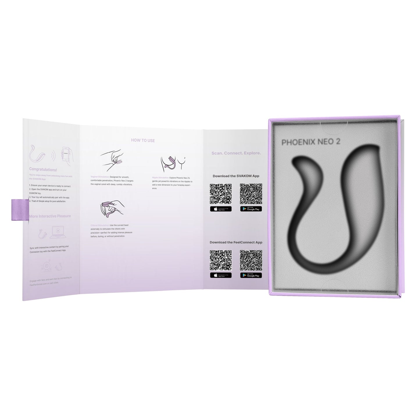 Svakom - Phoenix Neo 2 Bullet Vibrator - Lavender – Mini Bullet Vibrator