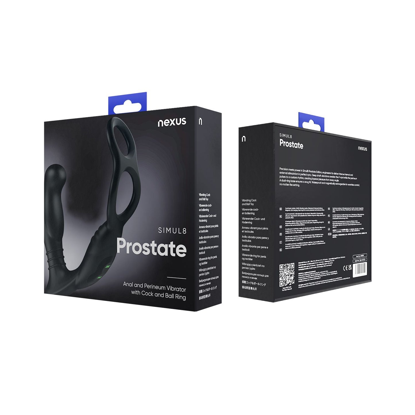 Simul8 Prostate Vibrator With Cock and Ball Ring | Nexus