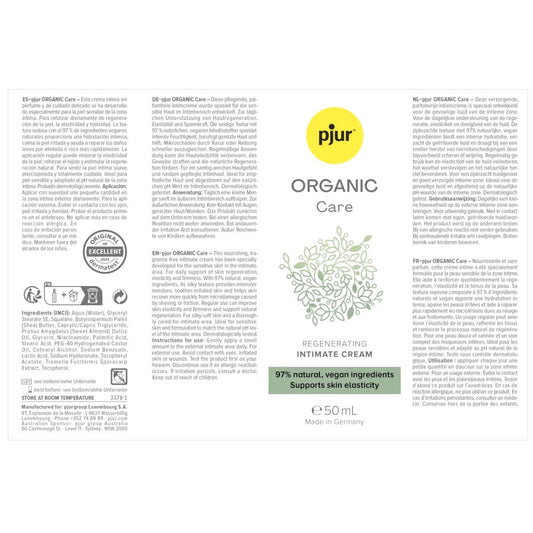 Pjur - Organic Care Intimate Cream - 50ml