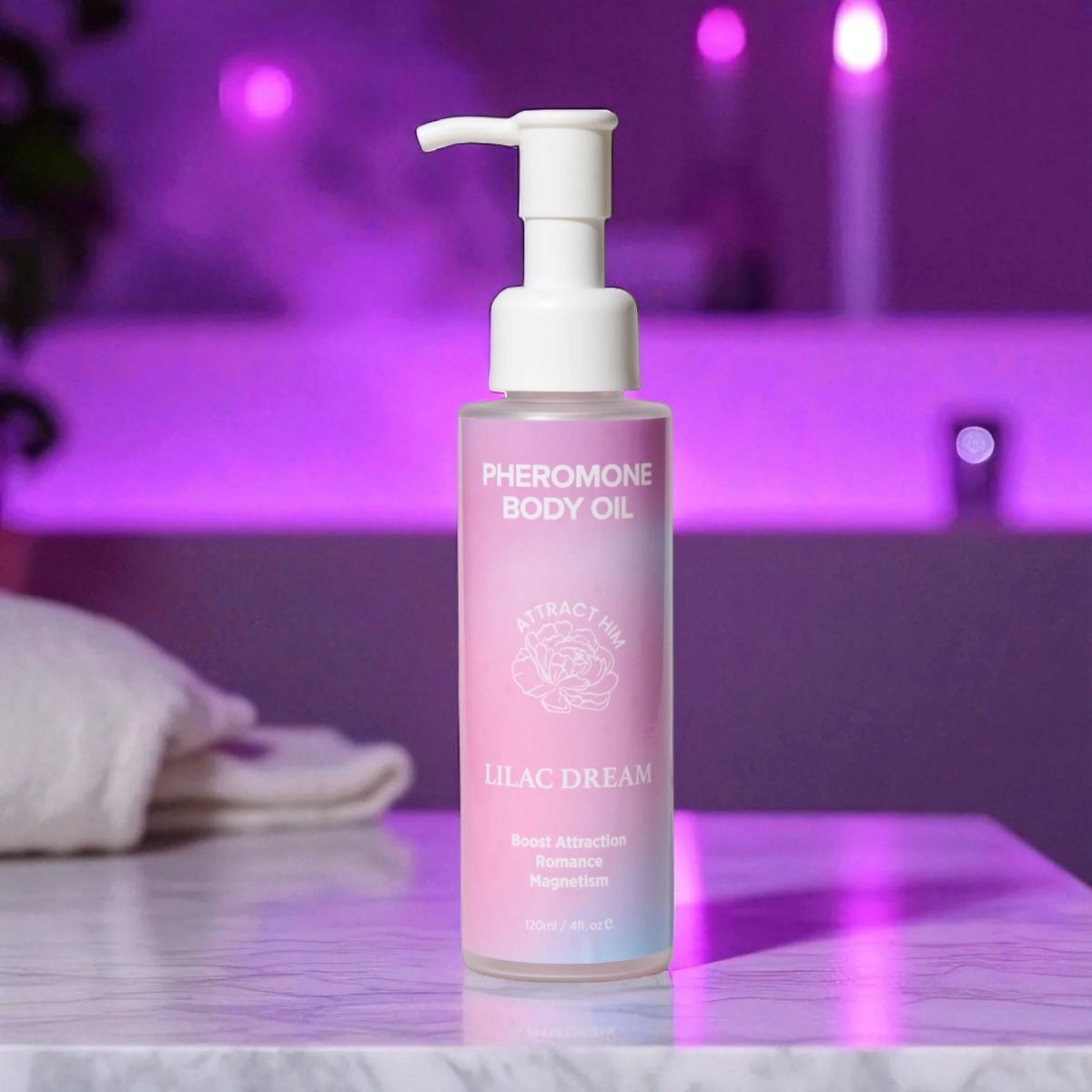 Eye of Love - Óleo Corporal e de Massagem com Feromonas Lilac Dream - 120ml