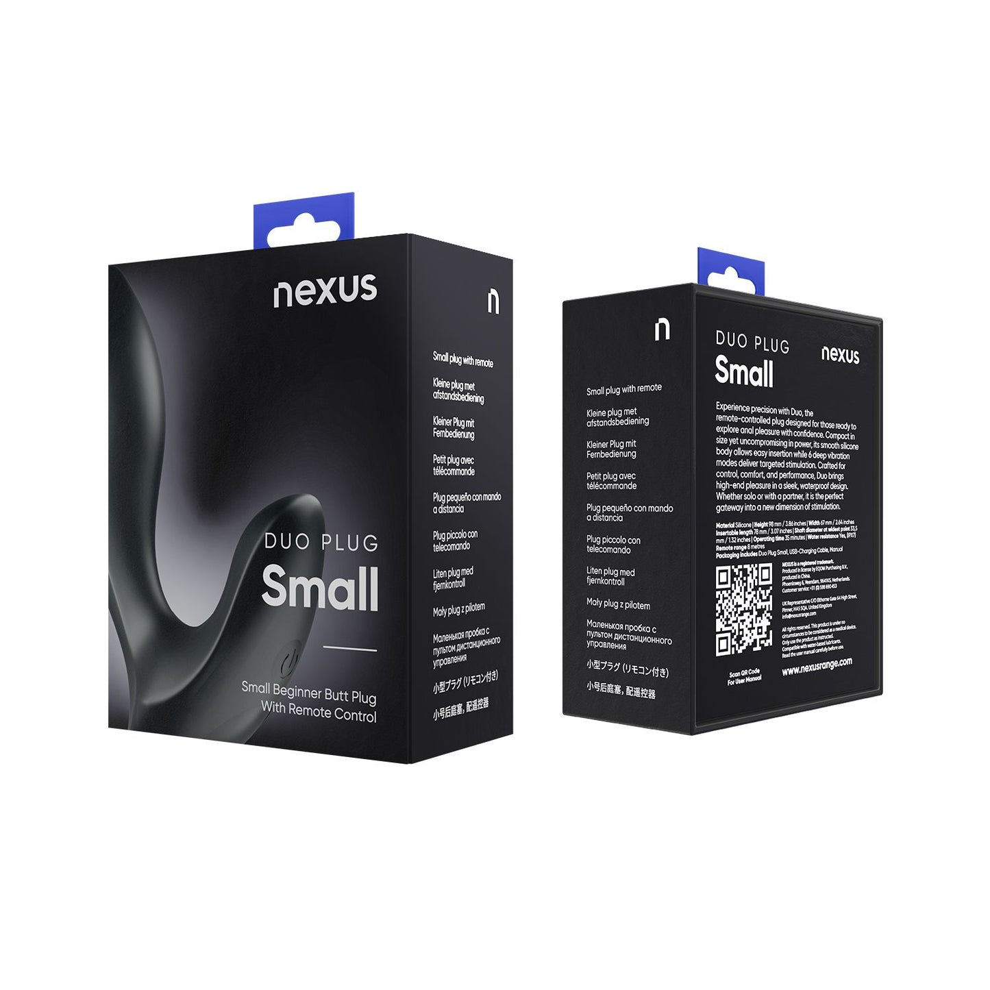 Nexus - Duo Butt Plug Small- Black
