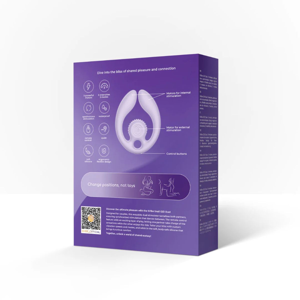 SVibe - Gizi Duo Couples Stimulator - Purple – Clitoral Vibrator