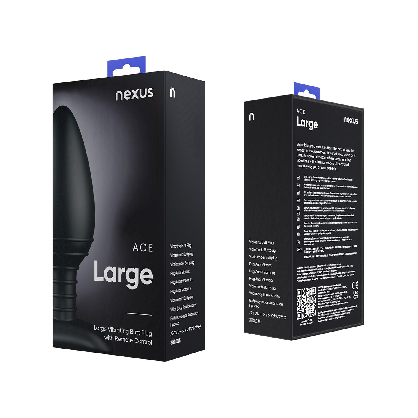 Nexus Ace Vibrating Butt Plug - Large