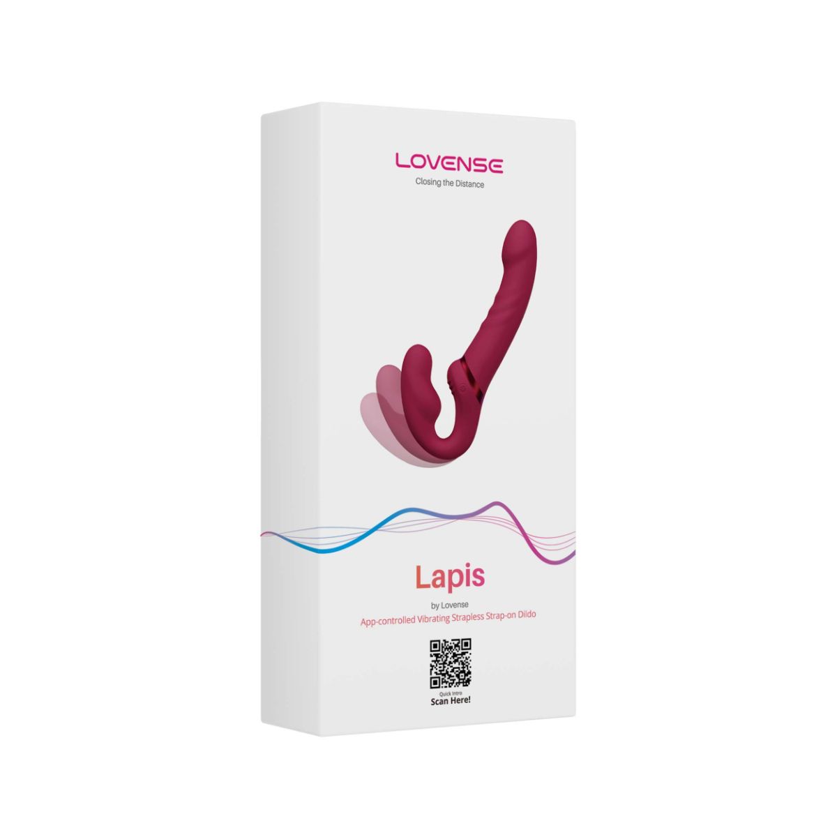 Lovense - Lapis Strapless Strap-on Vibrator - Pink