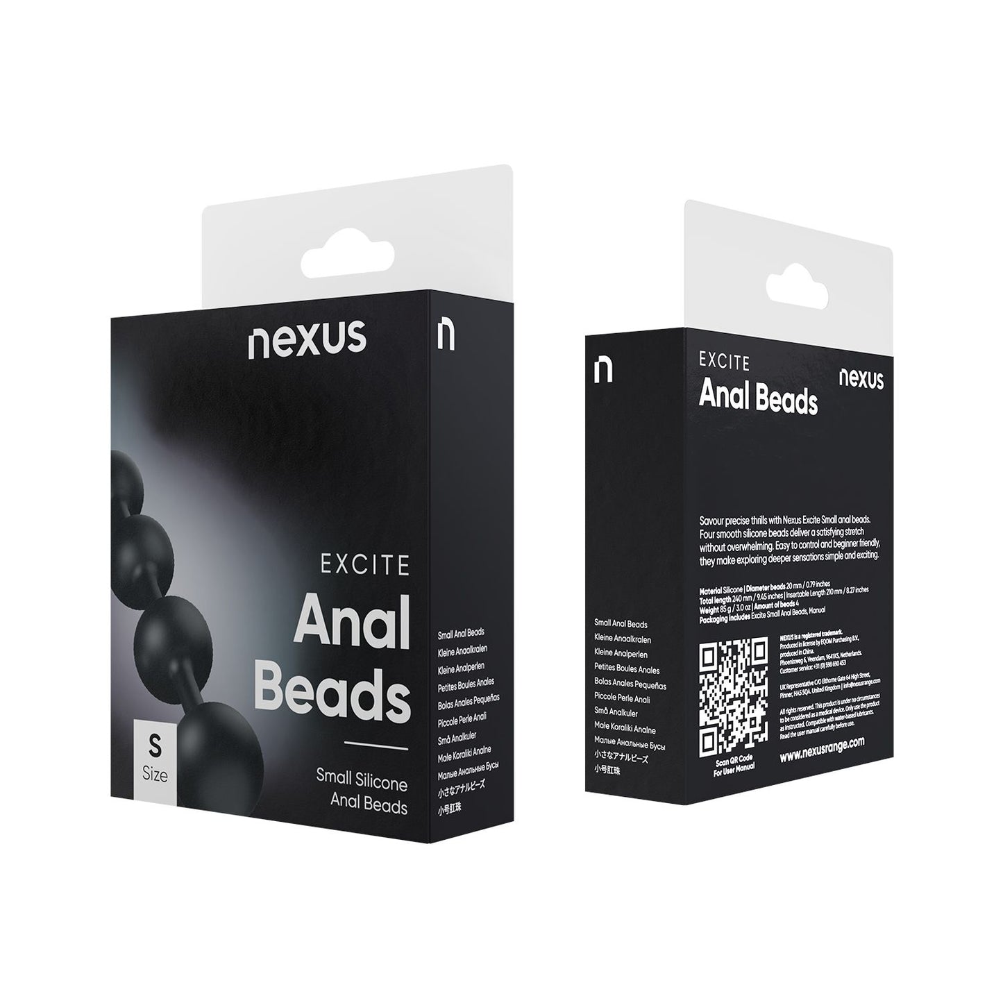 Nexus - Excite Silicone Anal Beads - Small