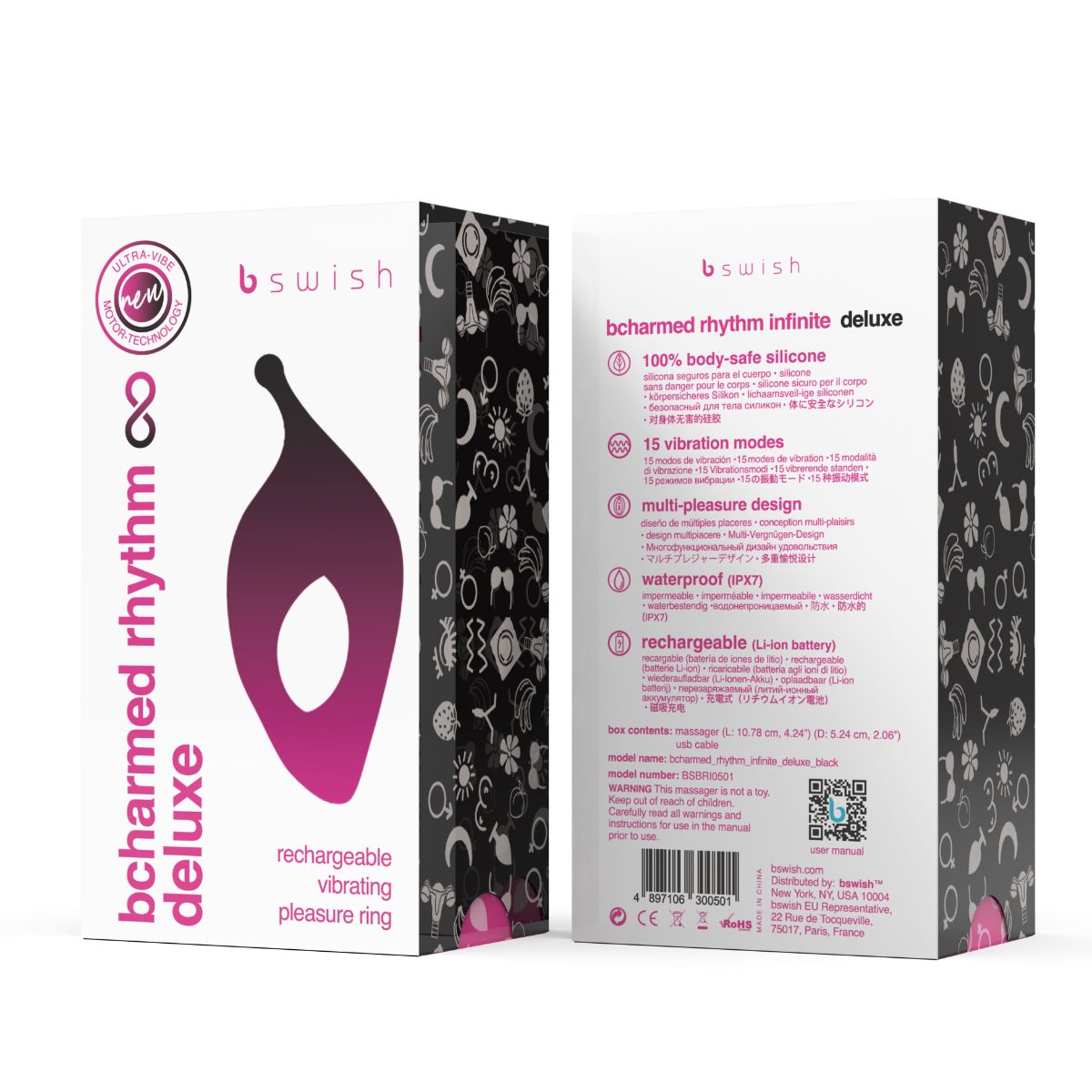 Bcharmed Rhythm Infinite Deluxe Couples Vibrator | bswish