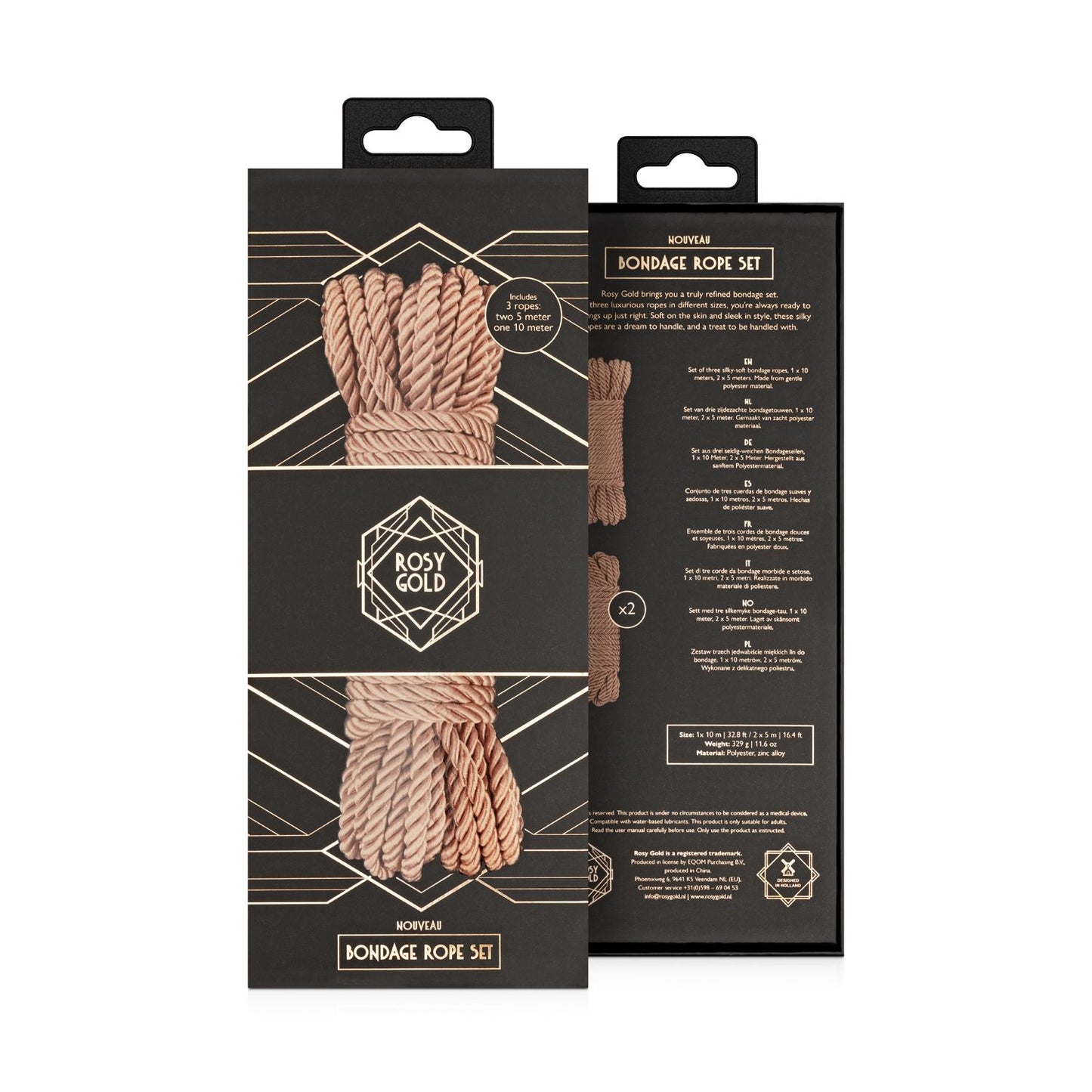 Rope Set – Luxury Bondage Ropes | Rosy Gold