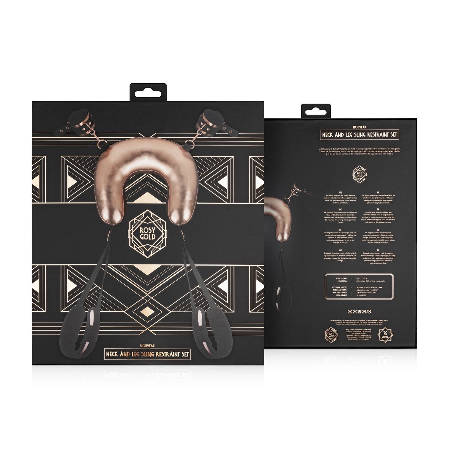 Rosy Gold - Sling Restraint Set - Rose Gold – Bondage Kit