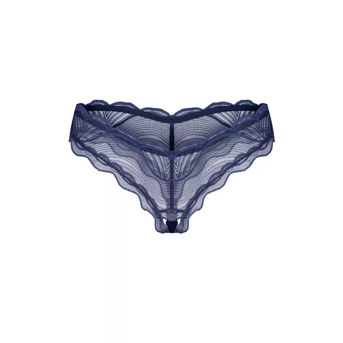 Obsessive - Nightly Thong Open Crotch - Blue