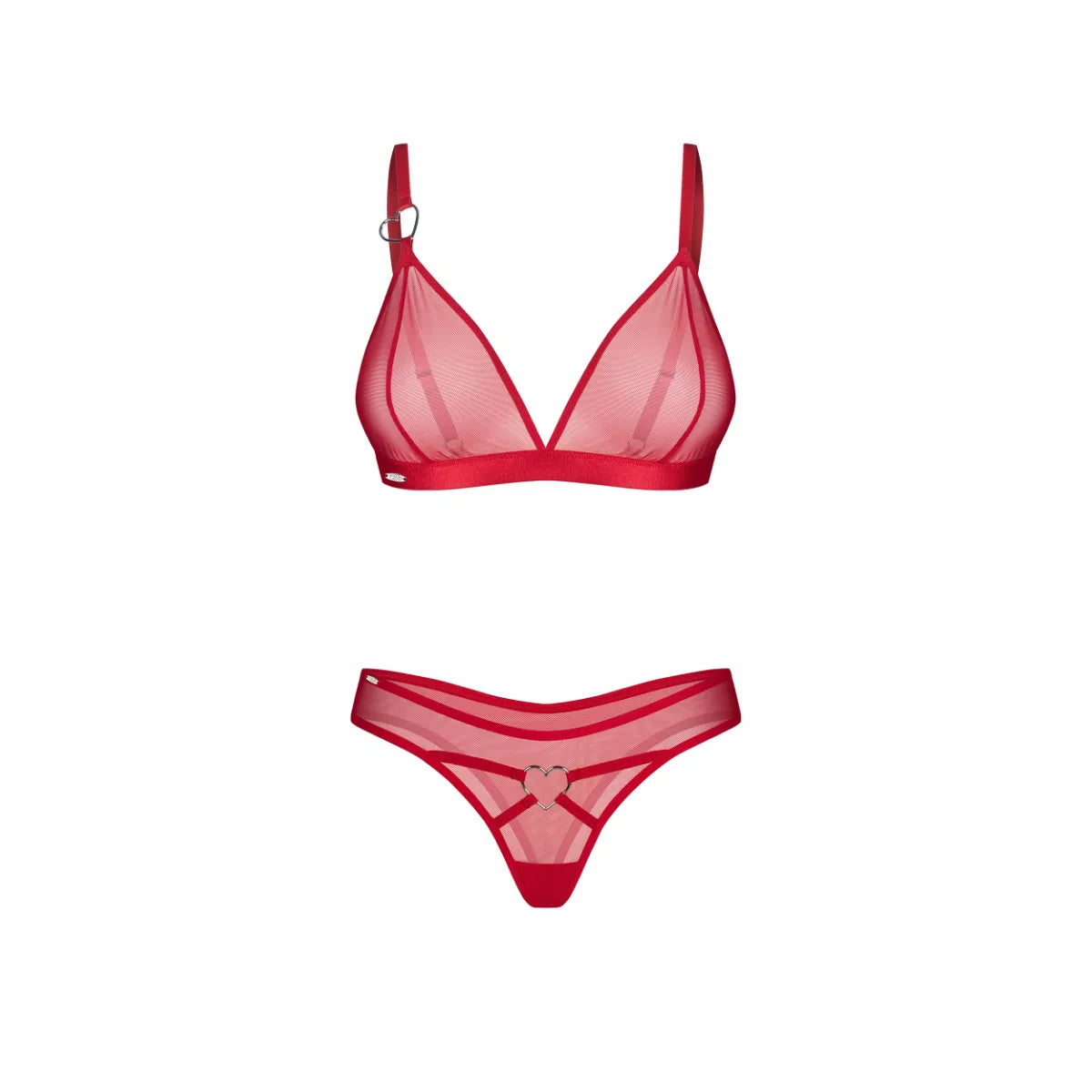 Obsessive - Crimessa Lingerie Set - Red