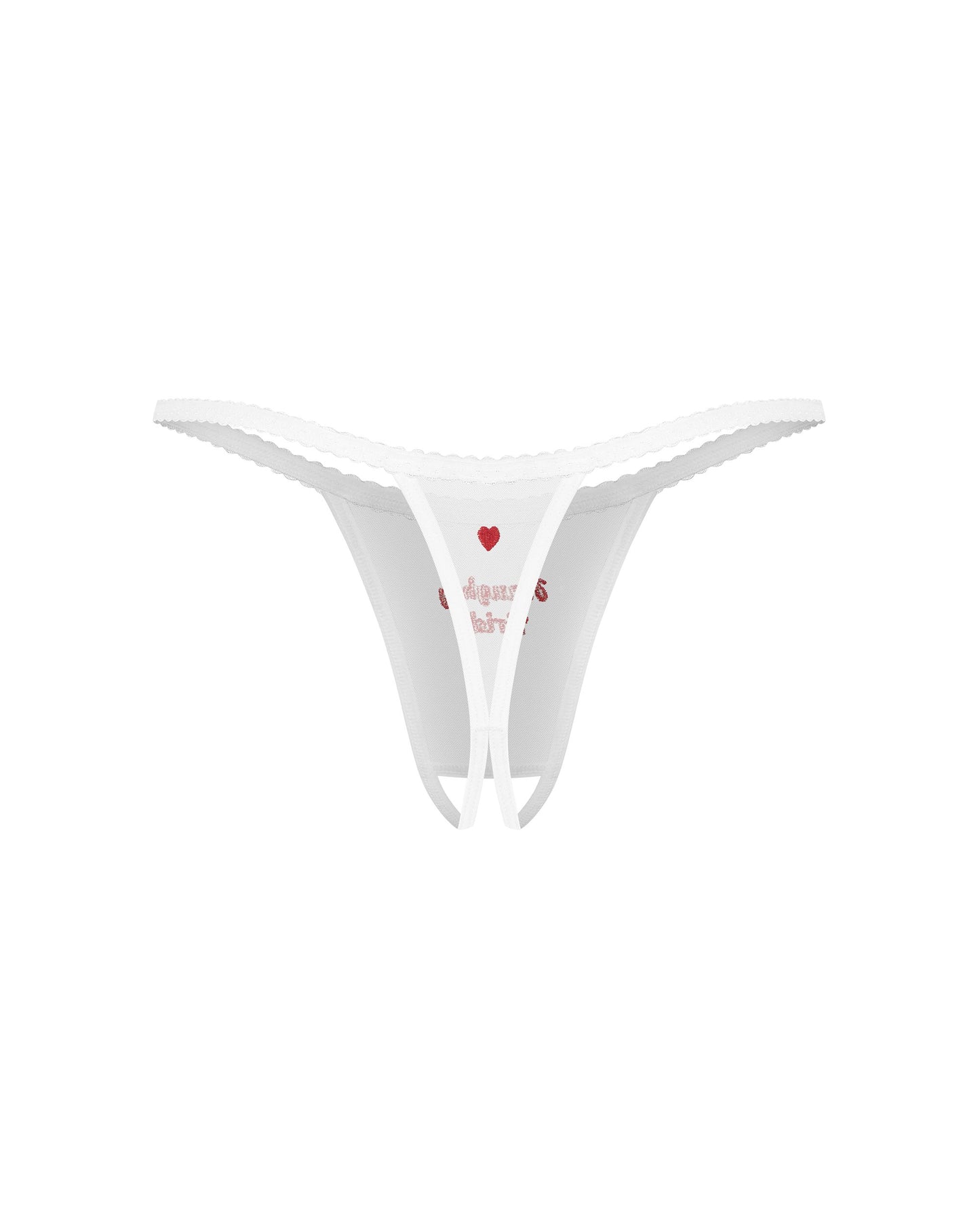 Weddya Bride Crotchless Thong | Obsessive