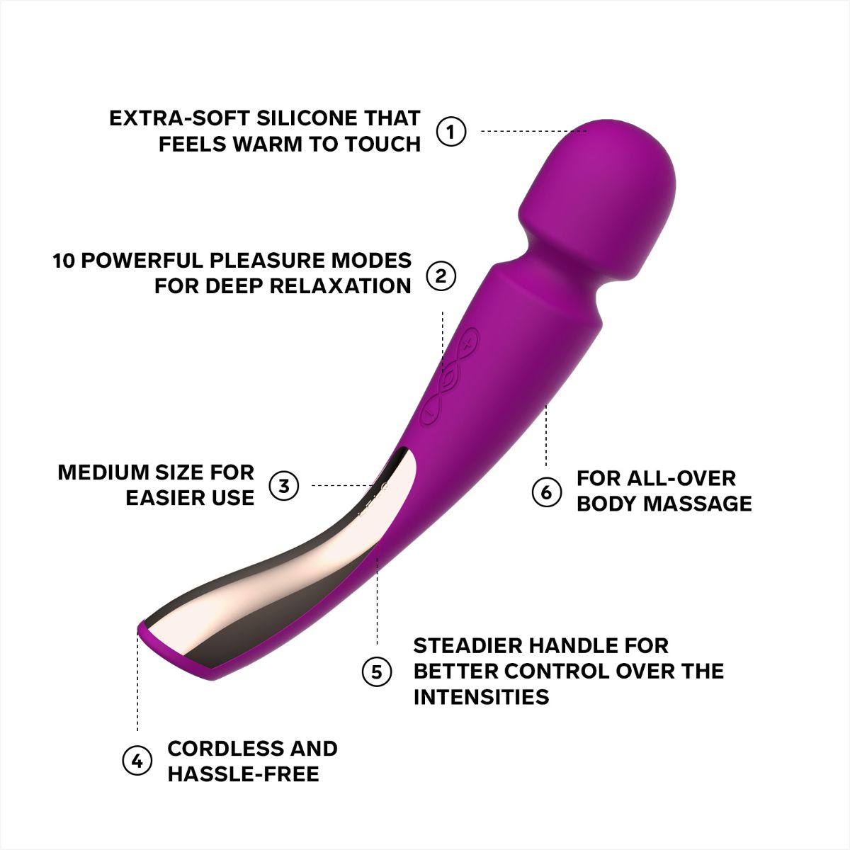 Smartwand Medium 2 Deep Rose | LELO