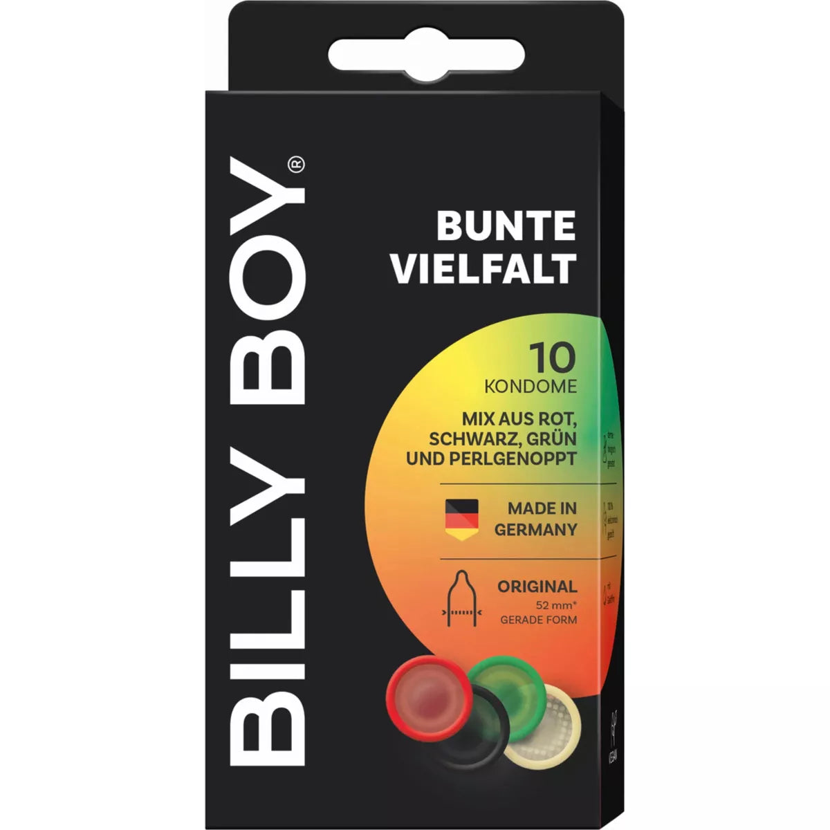 Billy Boy - Variedade Colorida - 10 Preservativos