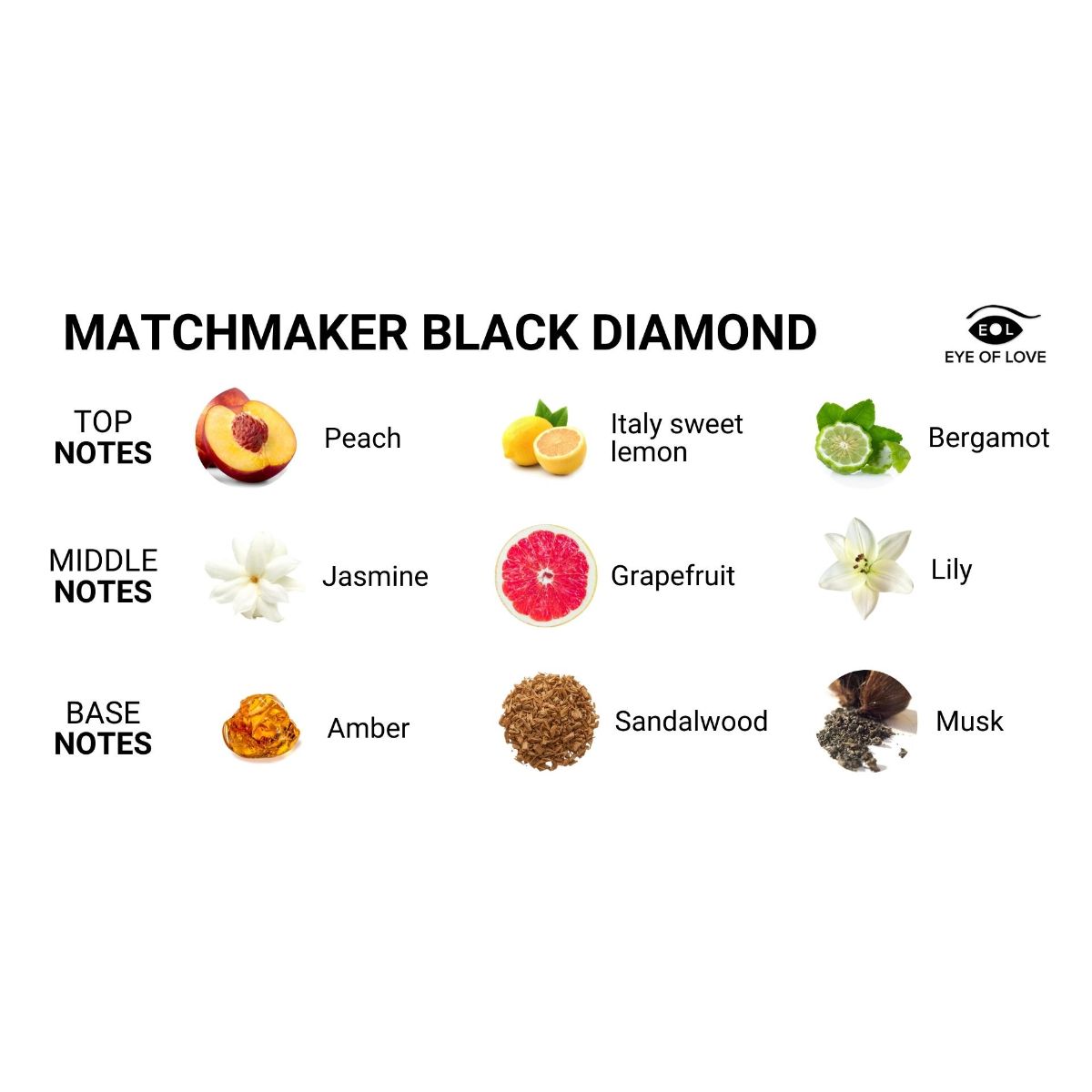 EOL Feromonen Parfum Matchmaker Black Diamond 30 ml | Eye Of Love