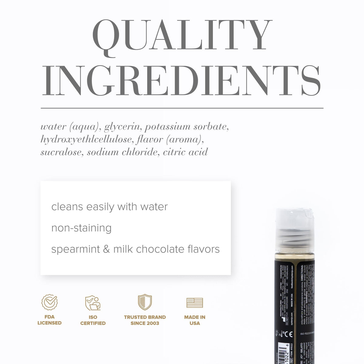 JO Gelato Mint Chocolate Lubricant 30 ml | System JO