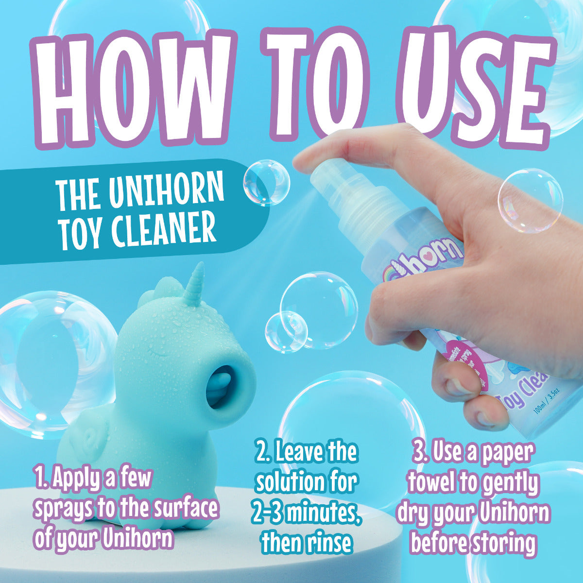 Toy Cleaner 100ml | Unihorn
