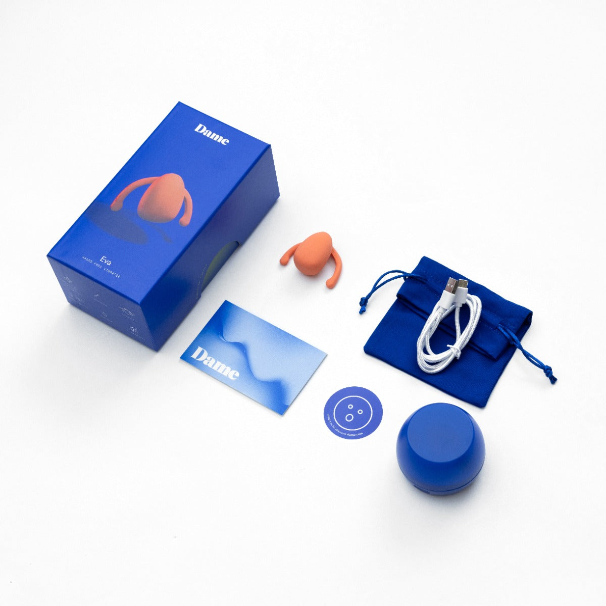 Eva LL Couples Vibrator Papaya | Dame