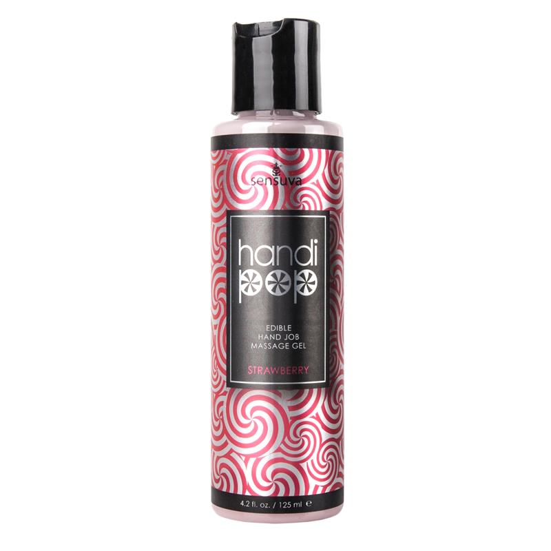 Handipop Hand Job Massage Gel Strawberry | Sensuva