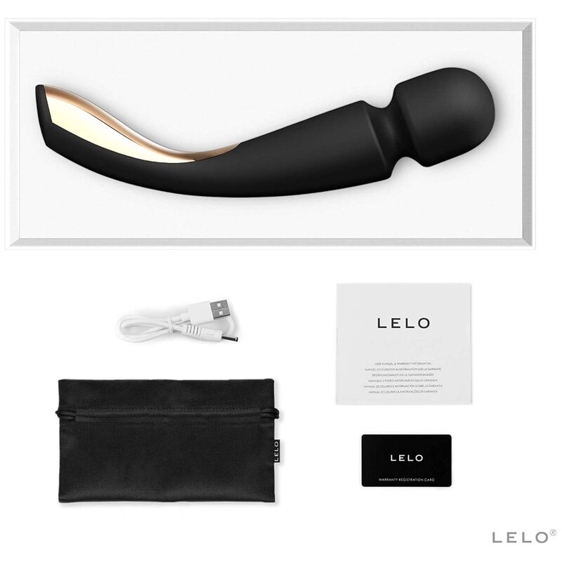 Lelo - Smart Medium Wand 2 Black Massager – Wand Vibrator