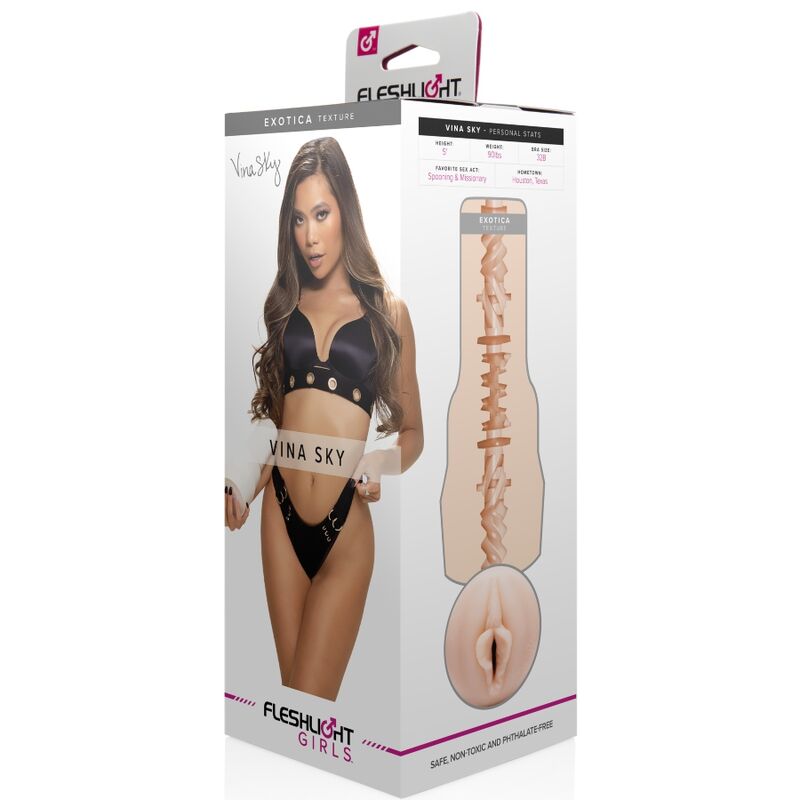 Fleshlight Girls - Vina Sky Exotica Texture Vagina – Male Masturbator