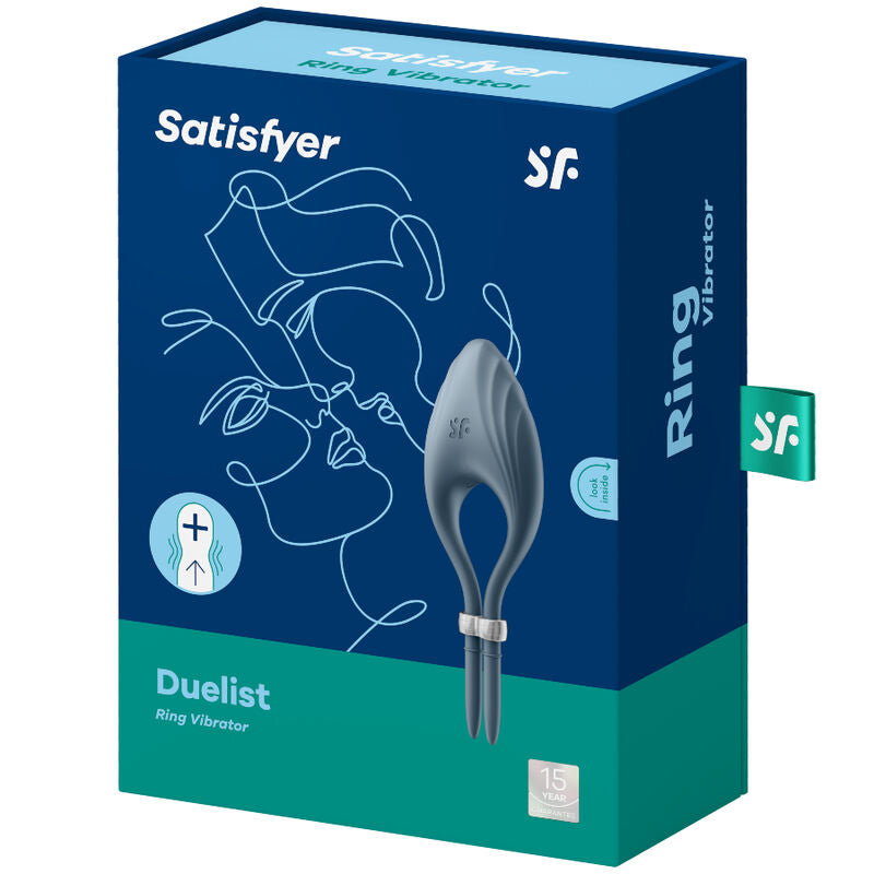 Duelist Ring Vibrator Grey | Satisfyer