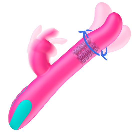 Happy Loky - Pluto Rabbit Vibrator & Rotator Watchme Wireless Technology Compatible – Remote Control Rabbit Vibrator