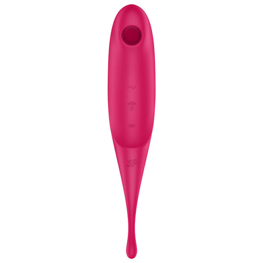 Satisfyer - Twirling Pro Air Pulse Stimulator & Vibrator Red – Clitoral Suction Toy