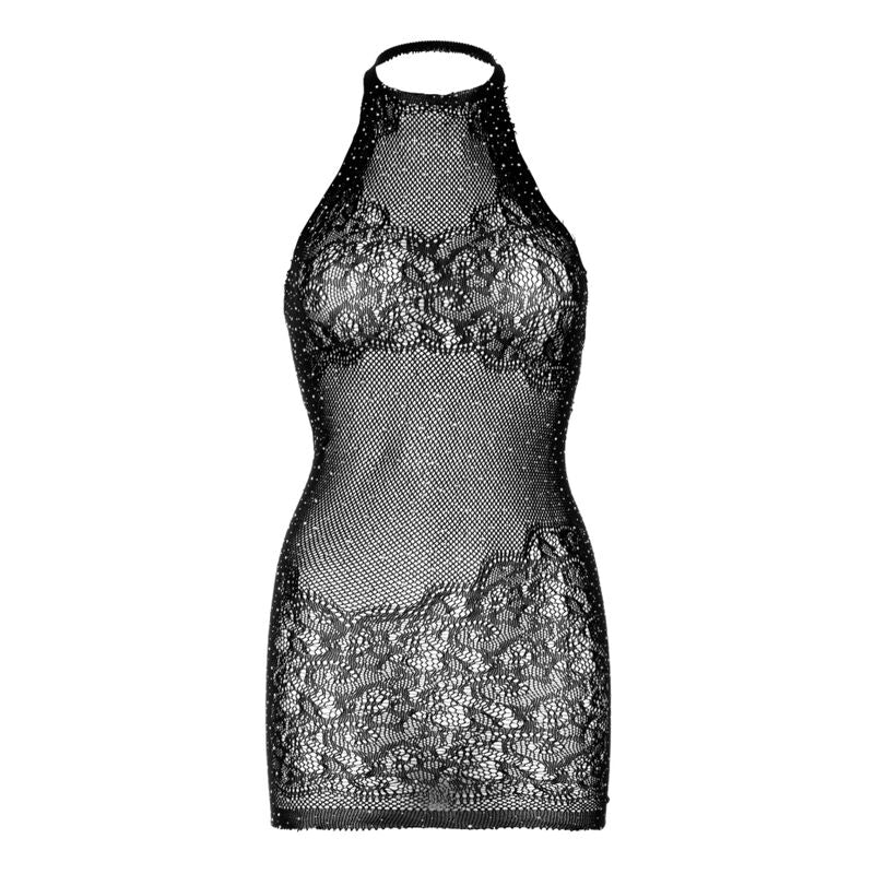 Rhinestone Halter Mini Dress One Size | Leg Avenue