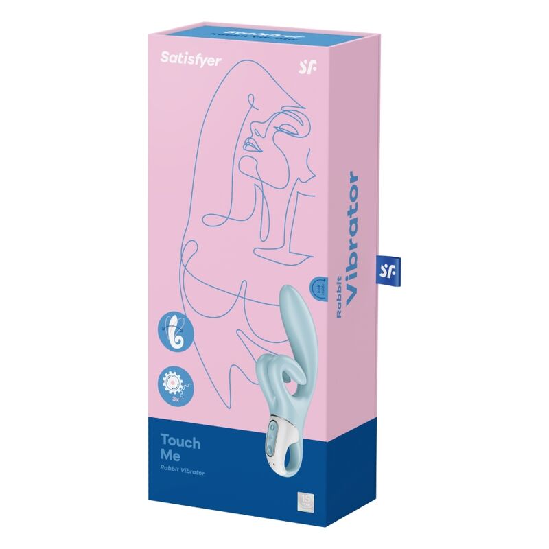 Satisfyer - Touch Me Rabbit Vibration Blue – Rabbit Vibrator