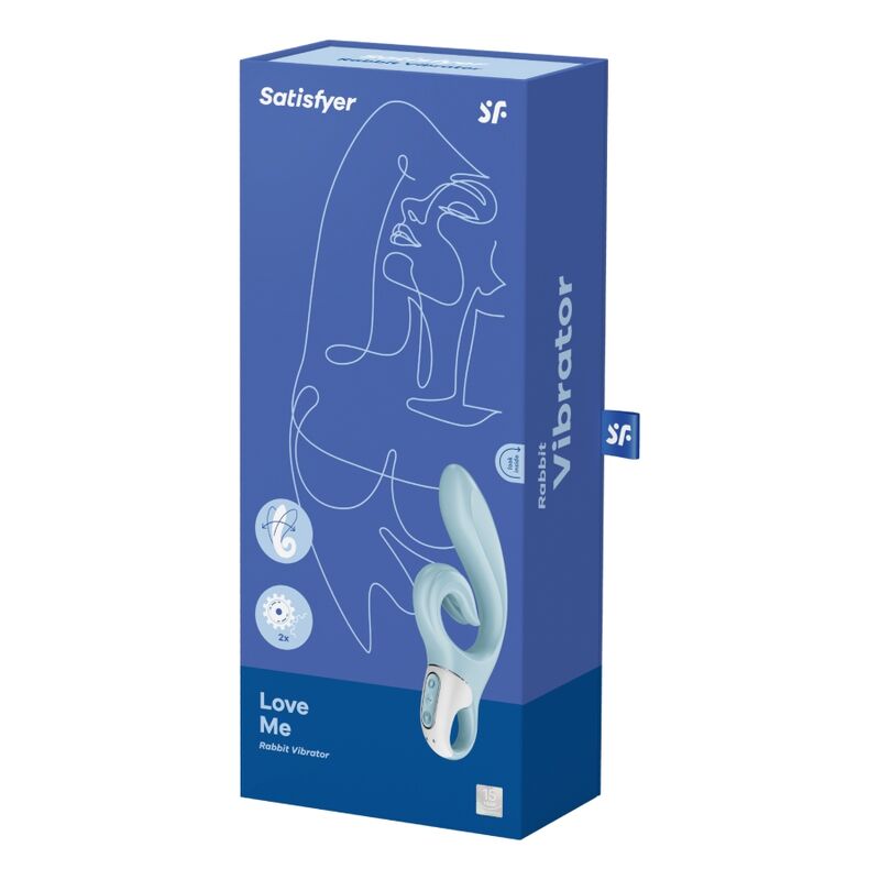 Satisfyer - Love Me Rabbit Vibration Blue – Rabbit Vibrator