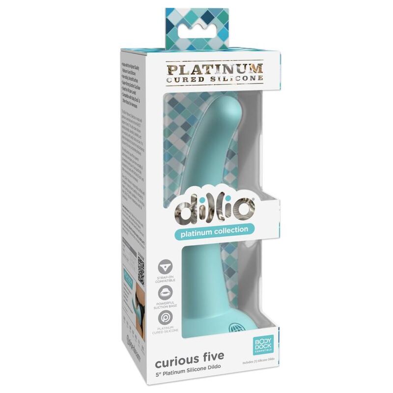 Dillio - Curious Five 12,7 cm Green – Strap on Dildo