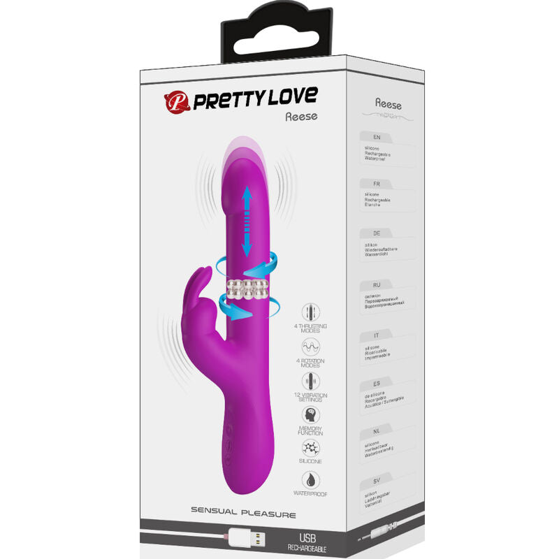 Pretty Love - Reese Vibrator with Purple Rotation – Clitoral Vibrator