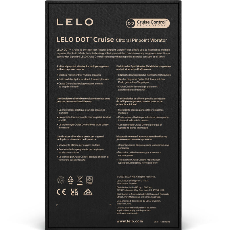 Lelo - Dot Cruise Yellow Clitoris Stimulator – Clitoral Suction Stimulator