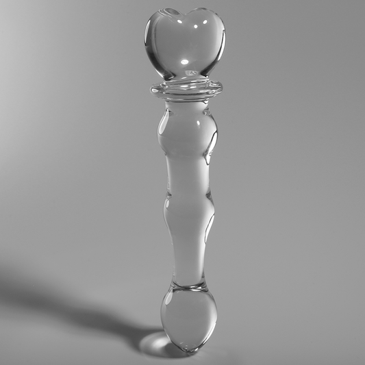 Nebula Series by Ibiza - Model 21 Dildo Borosilicate Glass Clear 20.5 cm - O - 3.5 cm – Glass Dildo