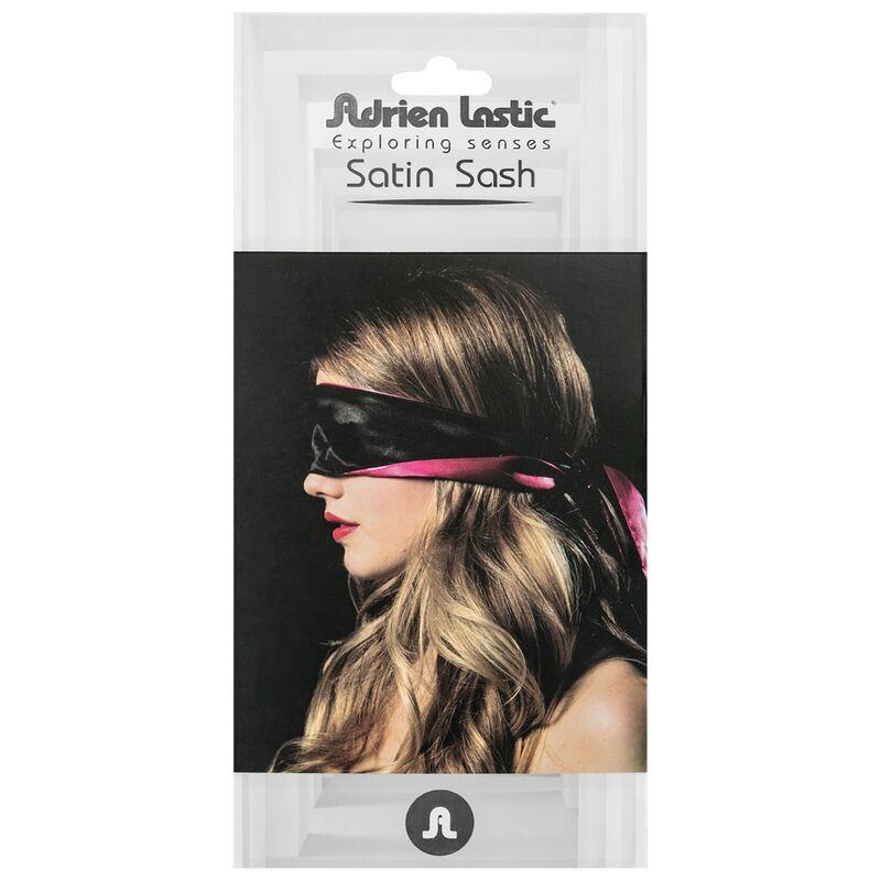 Adrien Lastic - Reversible Satin Pink/Black Bandage – Ball Gag