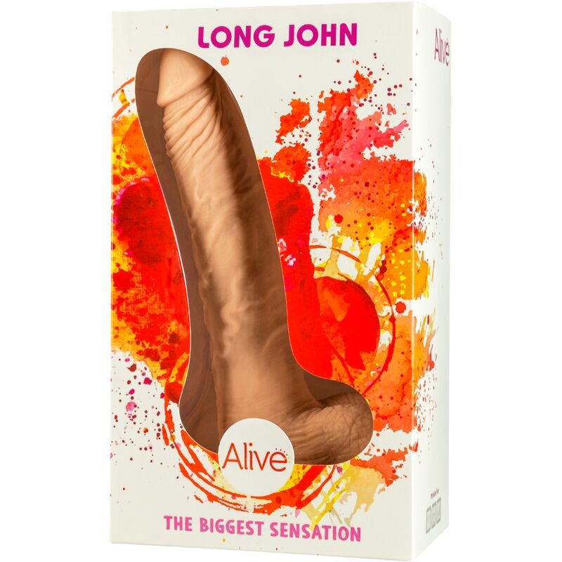 Alive - Long John Realistic Penis 21.8 cm – Suction Cup Dildo