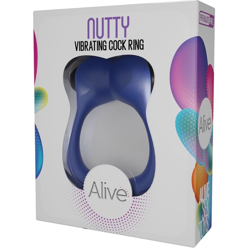 Alive - Nutty Vibrating Ring Blue – Vibrator